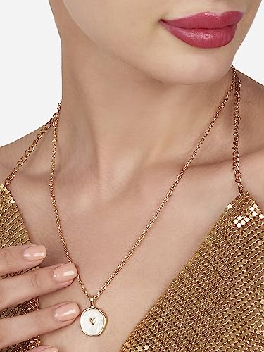 Enamel Tiny Heart Pendant & Chain for Women