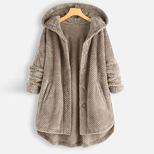 Manteau à capuche grande taille avec manches longues chaudes