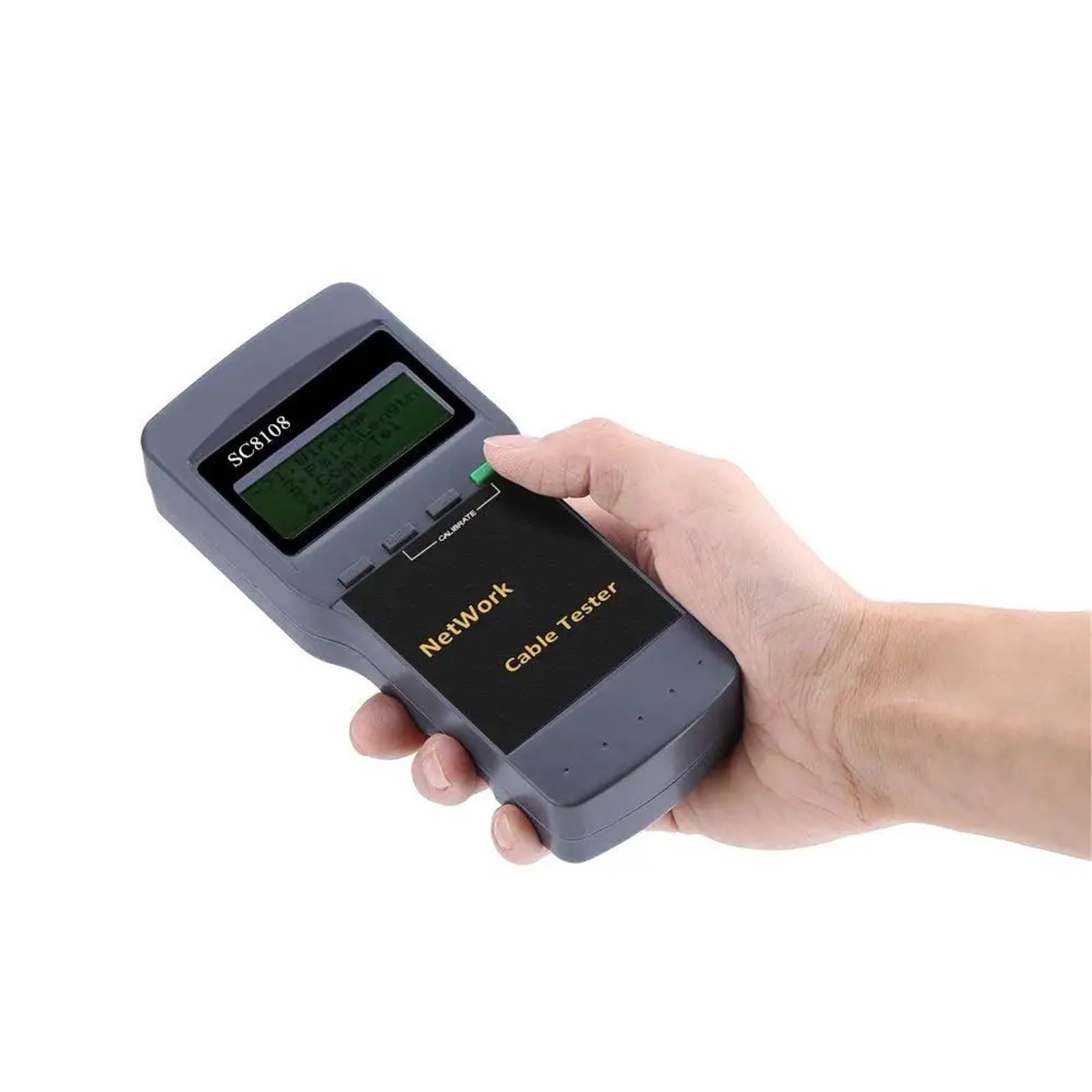 Tester Kabli Sieciowych, Przenośny miernik testowy sieci LCD RJ45 Cat5e Cat6 UTP Nieekranowany kabel LAN Tester i Kabel telefoniczny RJ11 z wyświetlaczem