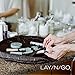 Lay-n-Go Cosmo Drawstring Cosmetic & Makeup Bag Organizer - Portable Drawstring Makeup Bag w/Zipper Pocket, Makeup Loops & More - Durable, Machine Washable Toiletry Bag for Travel (20