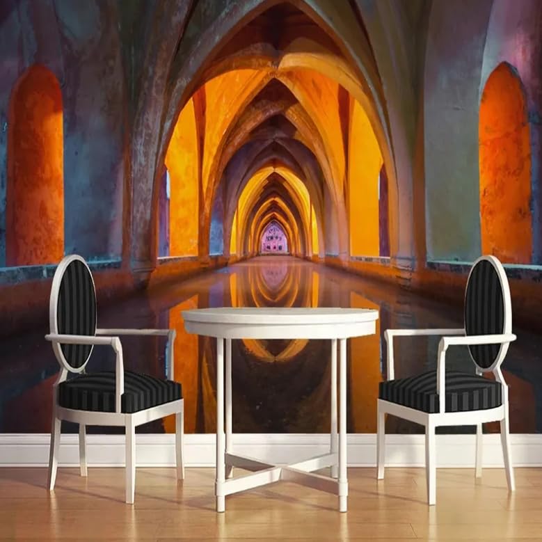 Papier peint mural 3D haut de gamme pour la décoration murale d'un restaurant au format 400x280