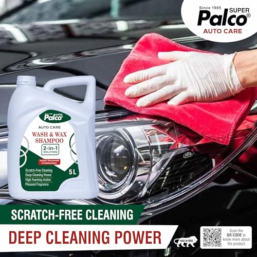 Image of PALCO Wash and Wax Car Shampoo 5 Ltr, pH Neutral Car Washing Shampoo