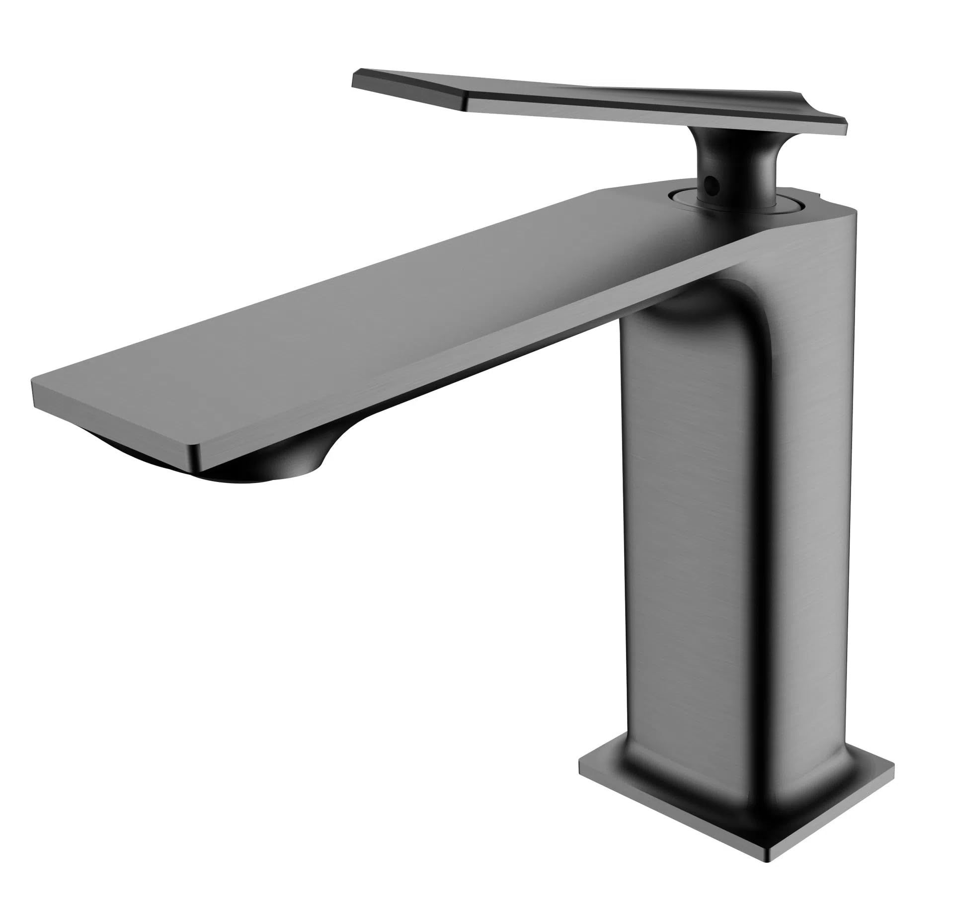 Robinet de lavabo bas Besco avec jet anti-éclaboussures graphite
