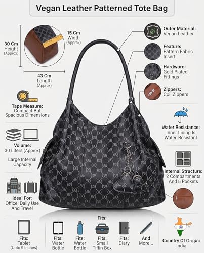 Image of Fostelo Women's Style Diva Satchel Tote Handbag for Women | Ladies Purse | Stylish Shoulder Bag | Gift For Women