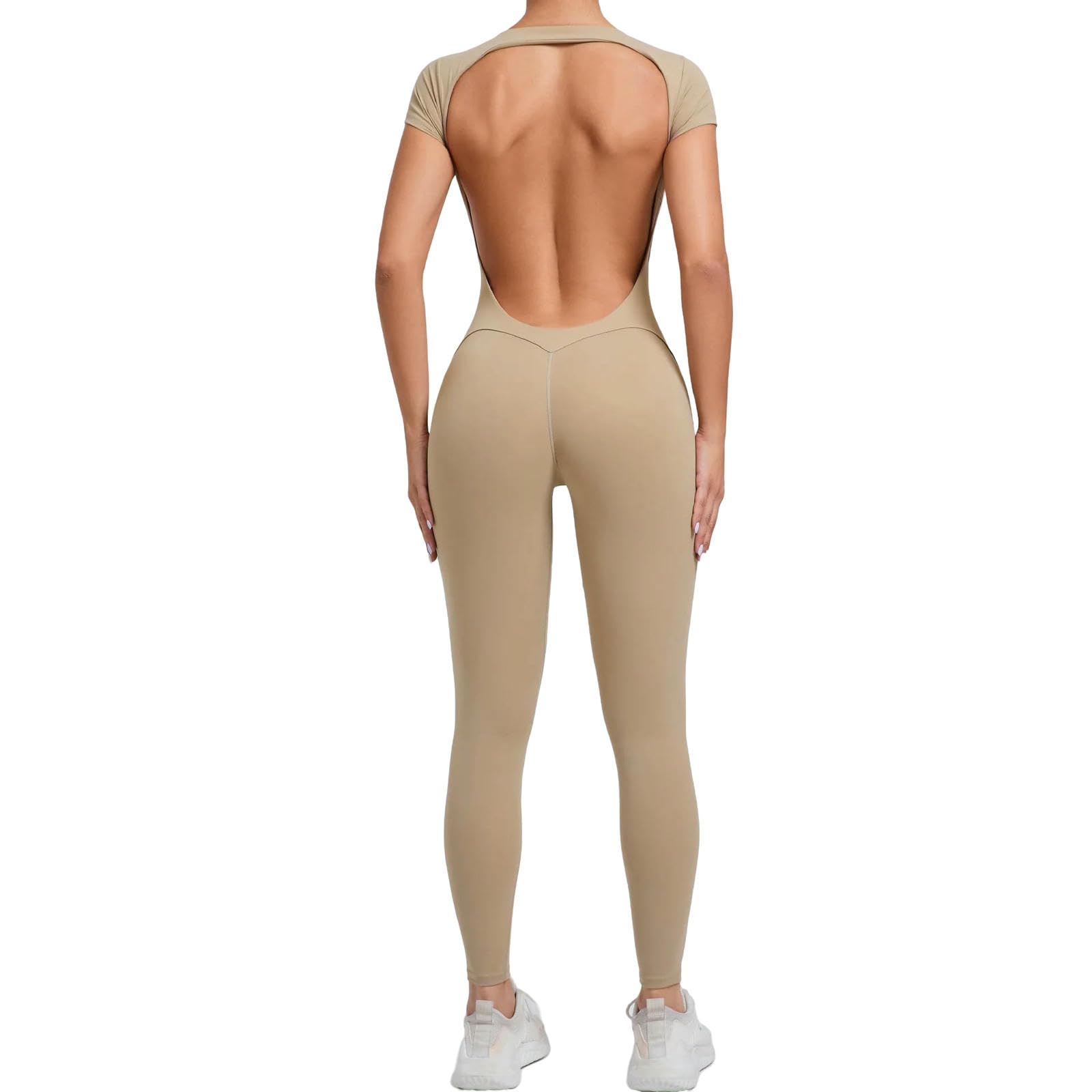 WANGSHUO Damskie legginsy sportowe bez oparcia Monster Joga Garnitur dla kobiet Odzież Fitness Pończochy w kształcie dzwonka damskie-szaro-l