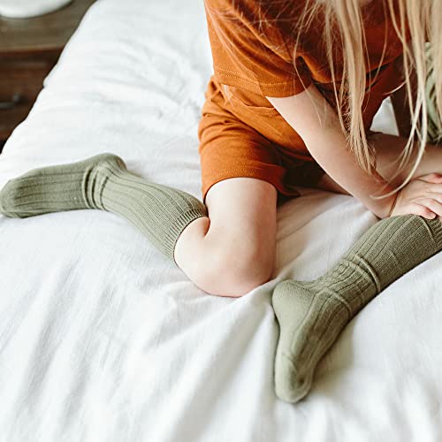 goumikids 2pk Toddler Kids Organic Cotton Knee-High Socks3
