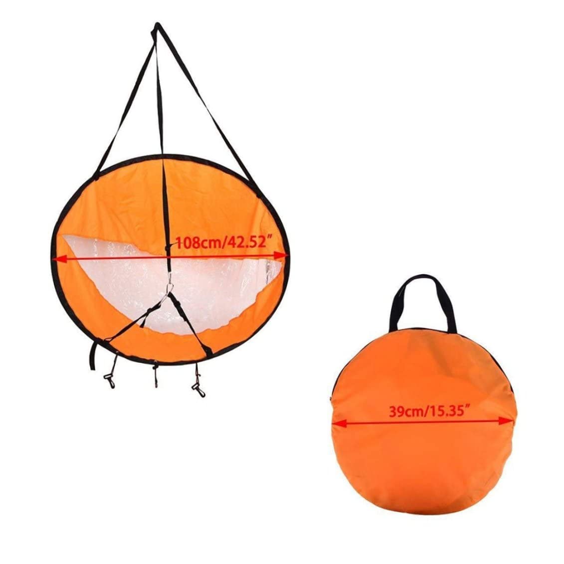 Kit a Vela del sottovento 42 Pollici Kayak Volto Accessori per Paddle Board per Kayak per Barca a Vela in Barca a Vela Canoa Arancione Kayak Hardware