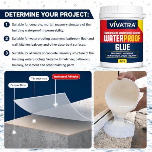 Image of Crack Seal Glue 300gm with Brush | Transparent Waterproof Resin for Roof Leakage, Wall Cracks & Waterproofing | Roof Waterproof Sealant for Terrace, Bathroom, Balcony & Exterior Surface Repair | Waterproof