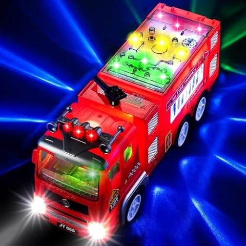Ynanimery Fire Truck Toy with Lights and Sounds Cover