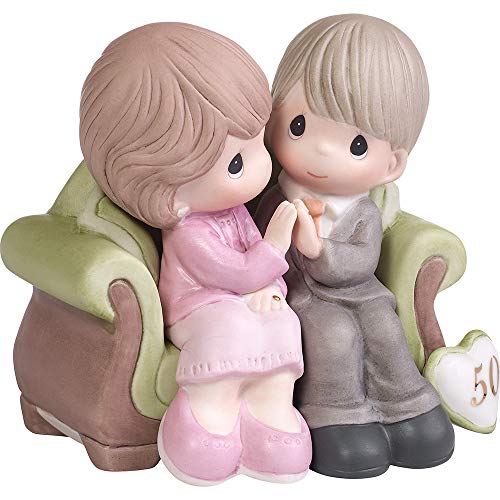 Precious Moments, Through The Years - 50th Anniversary, Bisque Porcelain Figurine, 123021, Multicolor - Image 3