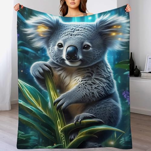 Couverture koala chaude couverture flannel douce 130x180cm lavable - 2