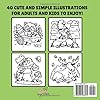 In The Forest Bold and Easy Coloring Book: Simple Woodland Scenes with Cute Animal Illustrations and Designs for Adults, Seniors and Kids #1