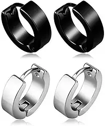 Brinco Masculino Feminino Argola Aço Cirúrgico Antialérgico