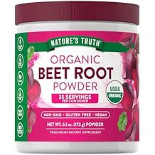 Natures Truth Organic Beet Root Powder | 6.1 oz | Vegan, Non-GMO & Gluten Free Supplement