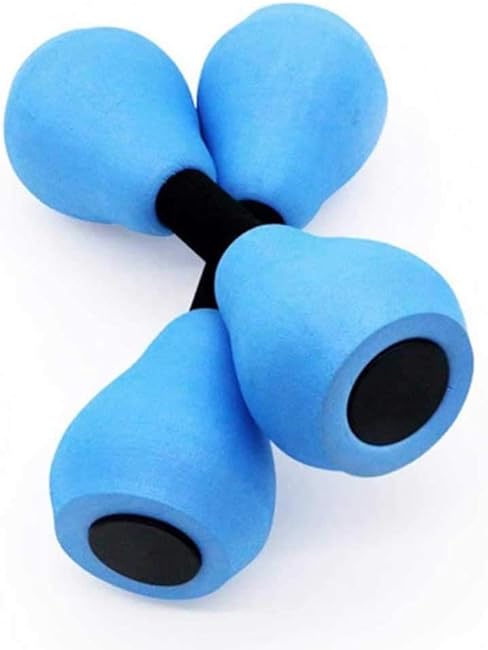 2 Pcs Water Dumbbells Aquatic Pool Fitness Water Aerobic Exercise Foam Pool Resistance Sports EVA Foam Set Water Fitness Equipment for Weight Loss