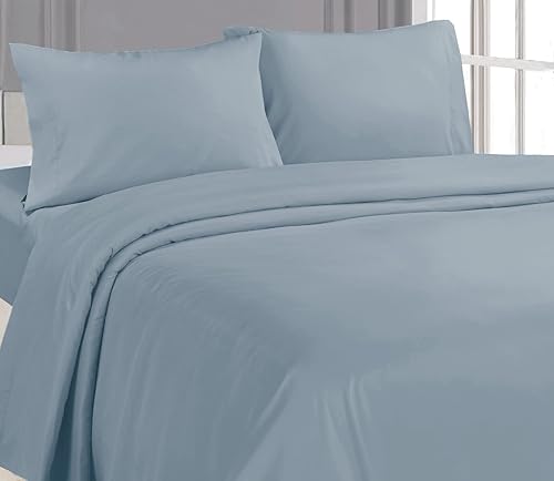 Miniatura 3 de Signature Hotel Collection - Sábanas de tamaño completo, sábanas de microfibra extra suave, 3 piezas, 15 pulgadas de profundidad, azul, individual