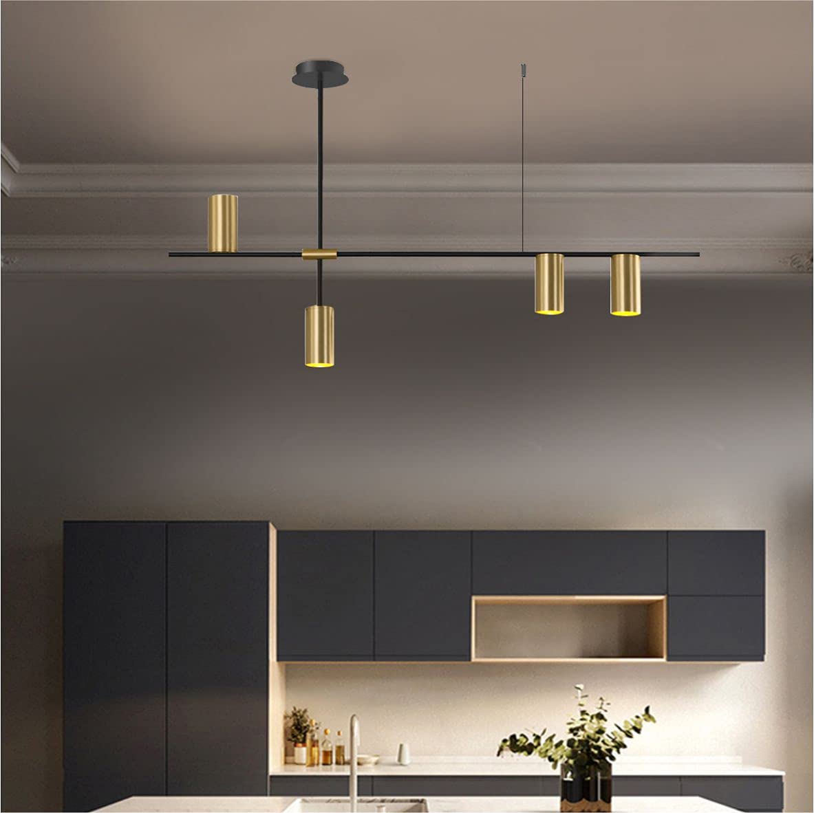 BOKT Gold Modern Ceiling Spotlight Light 4Lights Adjustable Track