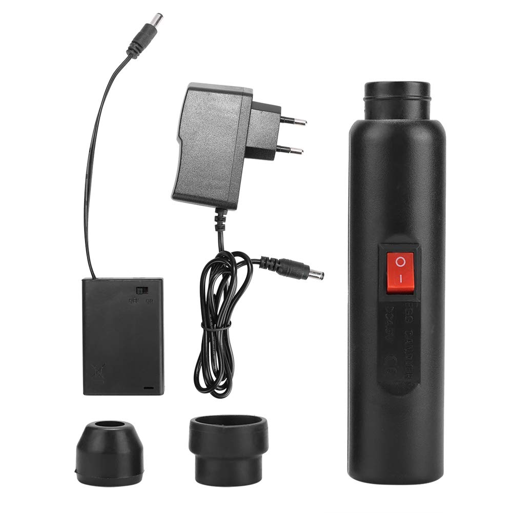 Mire Oeuf lampe mire oeuf Testeur d'oeufs, Lumière LED pour Vérifier l’Incubation d’Oeuf Portable Incubateur d'oeufs de Cane Lampe de Poche Batterie pour Volaille