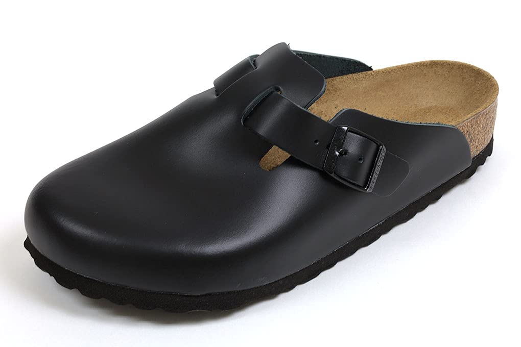 ✨美品✨ビルケンシュトック ボストン スエード ブラック EU39/25cm BIRKENSTOCK BOSTONビルケンシュトック ボストン スエード