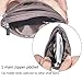 Leamekor Womens Mini Coin Purse Wallet Genuine Leather Zip Pouch Keychain Ring