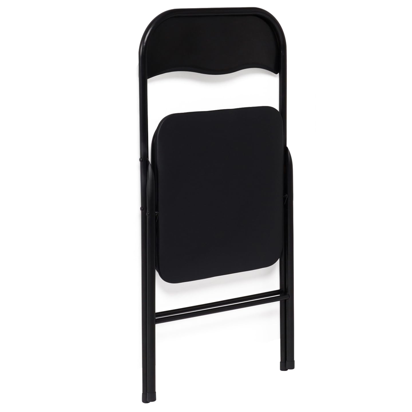 IDMarket - Lot de 4 chaises Pliantes KITY Noires en PU