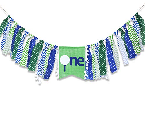 Golf High Chair Banner for 1st Birthday - First Birthday Decoration for Baby's,The