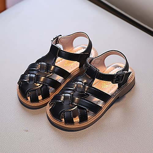 Girls Sandals Toddler Little Kid Closed Toe T Strap Dress Sandals Summer Shoes Fashion Shoes3