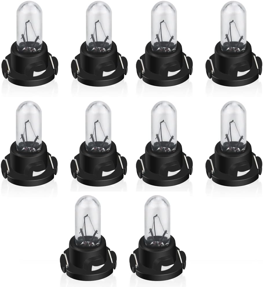 PNNNU 10Pcs Car Interior Instrument Light Bulbs T4.7 T4.2