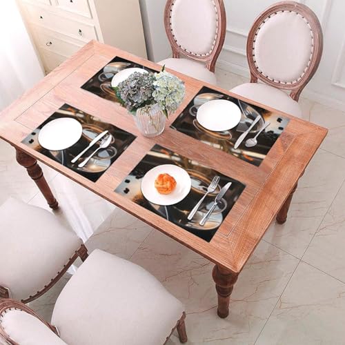 Sets de table antidérapants et résistants à la chaleur en PVC lot de 4 - 7