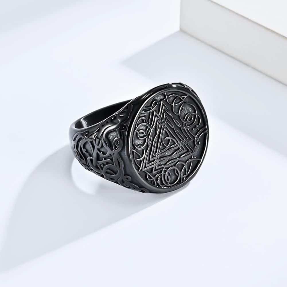 Anello Solitario Con Nodo Celtico In Argento Sterling Con Topazio Vintage, Taglia UK L1/2, Taglia USA 5 3/4, Taglia UE 51 - Italia - Foto 4