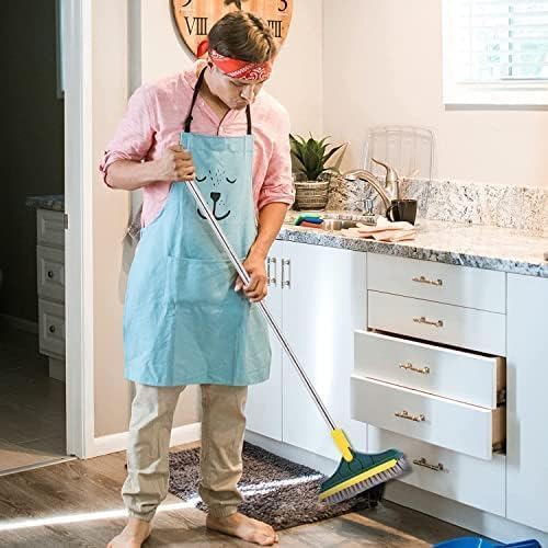 Swarahandier Toilet Cleaning Brush with Wiper Tiles Cleaning Bathroom Brush Floor Scrub Brush with Long Handle 120° Rotate 2 IN1 Home Kitchen Bathroom Toilet Cleaning Brush Pack-1