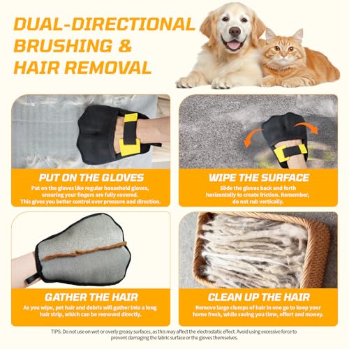 Image of 3-Pack Pet Hair Removal Tool,Dog Cat Hair Remover,Lint Shaver Cleaner Pro,Fur Removal Tool,Portable Carpet Scraper,Carpet Rake,Pet Hair Brush for Carpet,Clothes,Car Mats,Couch,Pet Bed,Furniture