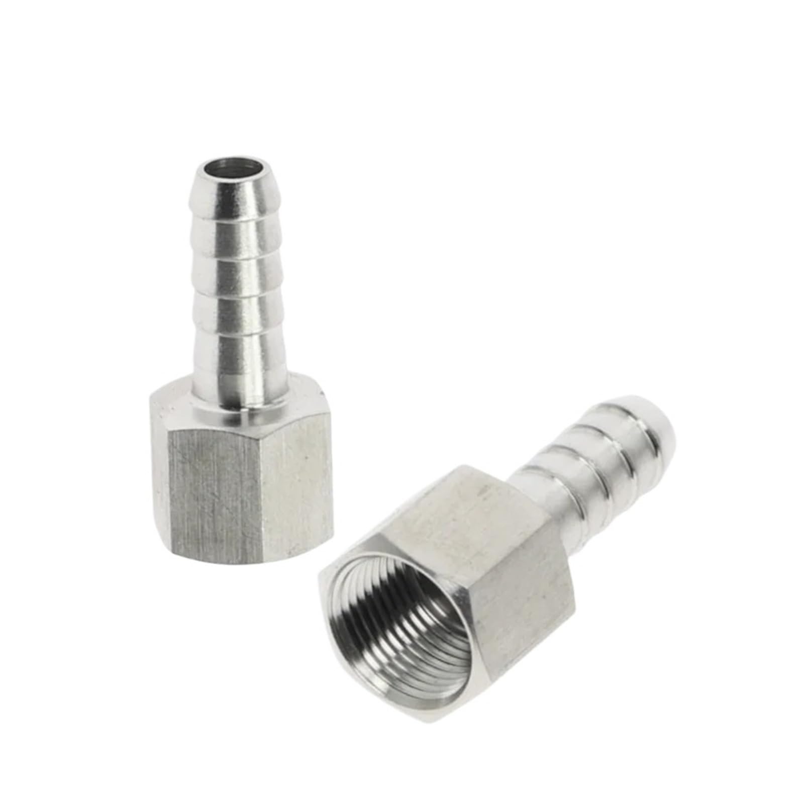 Yakufast Women's Pagoda Thread Hose Barb Tail 6/8/10/12/14Mm Ss304 Stainless Steel Pipe Fitting 1/8" 1/4" 3/8" 1/2" Bsp Connector Joint Coupler Adapter(19Mm Barb_1/2")