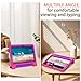 AVAWO Shockproof Kids Case for Samsung Galaxy Tab A9+ Plus 11 inch with Built-in Screen Protector, Rose+Purple