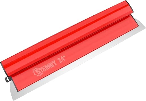 24 Inch Drywall Skimming Blade 0.3mm Stainless Steel Blade Ergonomically Designed Grip Drywall Knife for Drywall/Plaster/Wallboard 24"/60CM