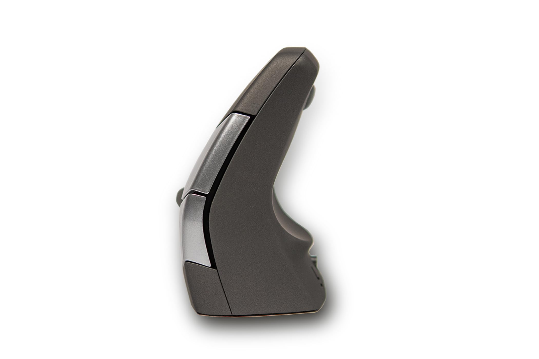 BakkerElkhuizen DXT 2 Präzisionsmaus Wireless, Ergonomische Kabellose Maus, Rechts- und Linkshänder, für Laptop/PC/Mac, Schwarz/Hellgrau