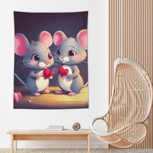 Tenture murale polyester art abstrait grande taille salon YKUDBN - 5