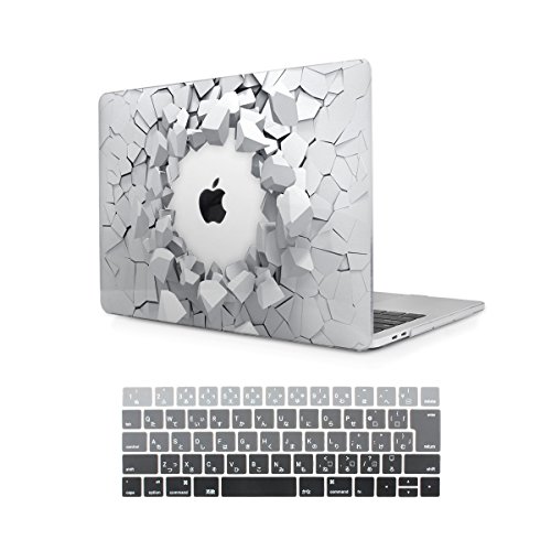TwoL MacBook Pro 13 2018 2017 2016 ケース カバー マックブック プロ Pro Retina 13.3 インチ Touch Bar搭載 ハードケース + 日本語キーボードカバー