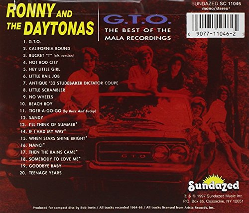 Ronny The Daytonas G T O Best Of The Mala Recordings Amazon Com Music