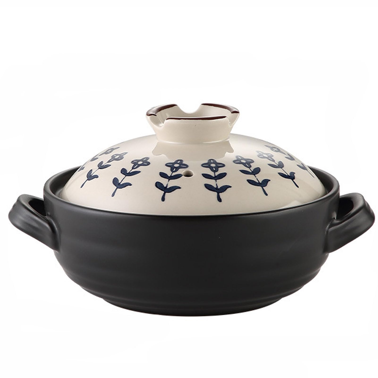 Chfkun B Ceramic Casserole, Japanese Clay Pot Donabe Stone Rice Pot With Lid, Earthen Pot Stockpot Ceramic Casserole Cooker Healthy Cookware Stove Pot Soup Hot Pot