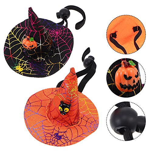 Disfraz Halloween Sombrero Hechicera para Mascotas miniatura 3