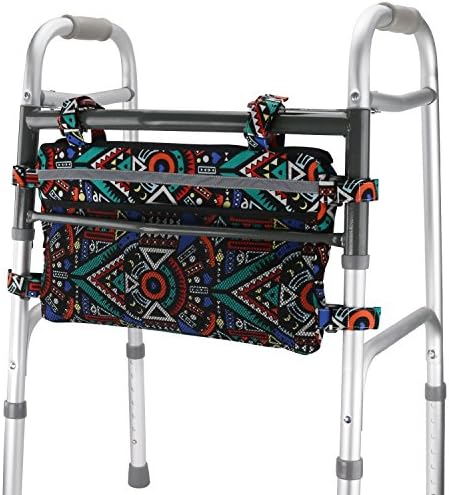 GUOER Walker Bag Suitable for Multiple Walking Aids Rollator Bag Multi-Size Multiple Colors (9.8Wx15.7L in,Color9810)
