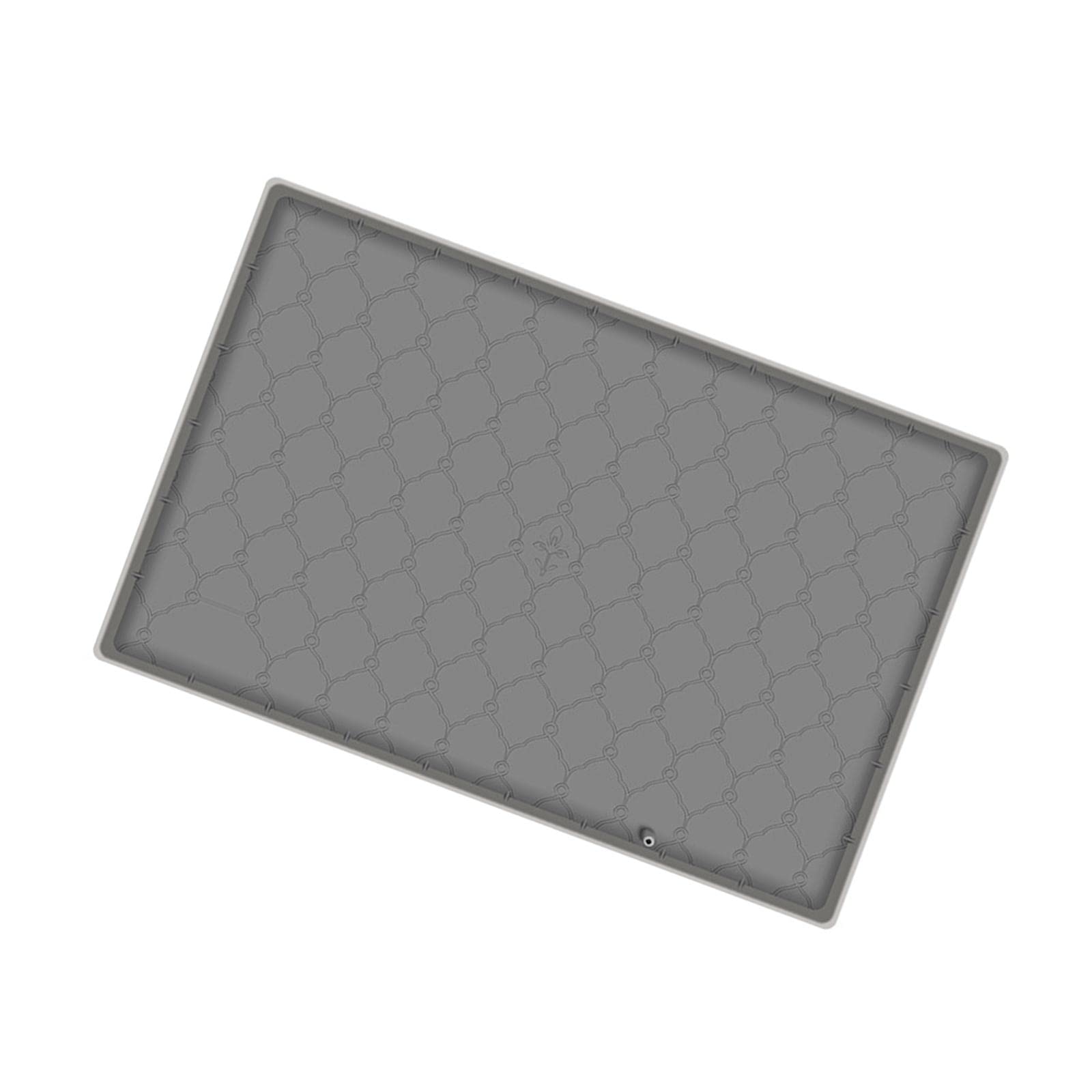 Waschbecken-Matte für Badezimmer, Waschbecken, flexibel, 91,4 x 55,9 cm, für Küchenschrank, Abtropfschale, für Lecks von Restaurant-Küchentheken, grau/64
