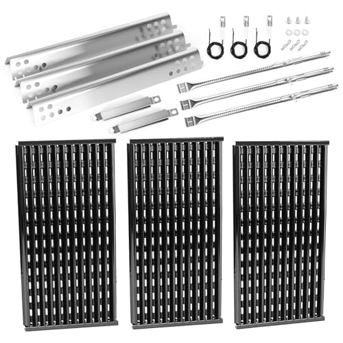 Grill Parts for Char-Broil Tru-Infrared Grill Parts 463370719 Fits Char-Broil Performance Tru-Infrared 3 Burner Grills Grates for 463371719 463371116 463371316 463371716 Grates Burner Heat Plates