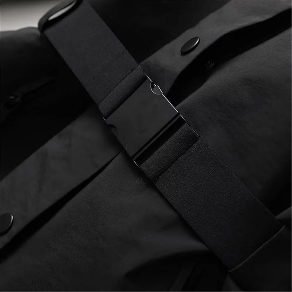 Women's Hooded Jacket Single Breasted Solid Color Cinched Waist Skiing Winter Warm Coat Stylish Outdoor