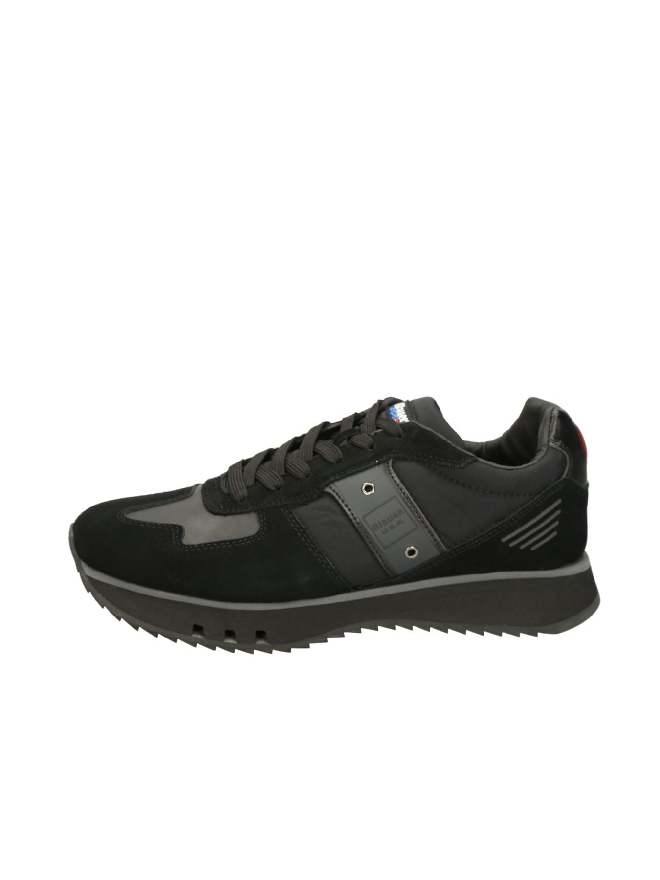 Blauer Scarpe Uomo F3QUEENS01 Nere in Tessuto con Suede 41