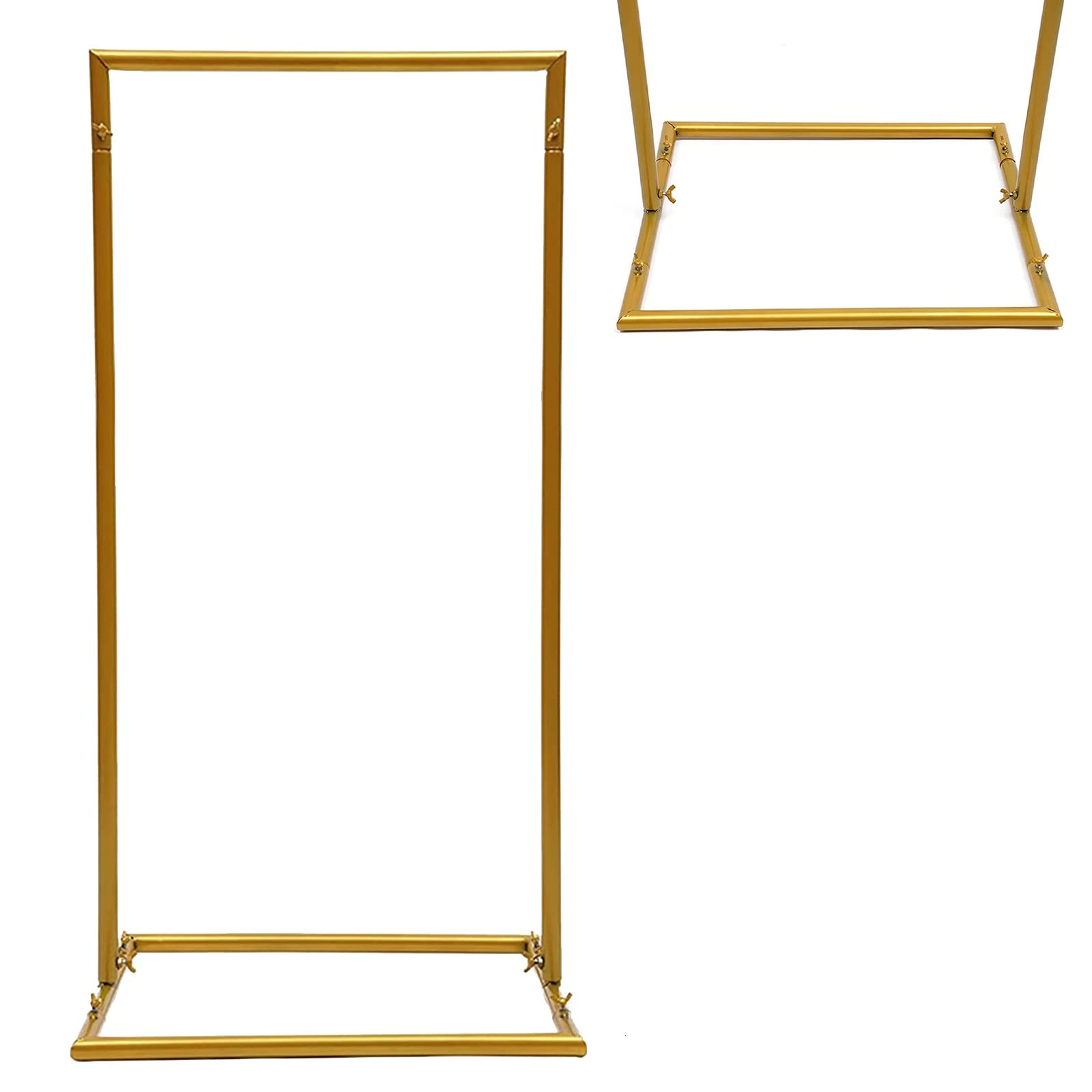 Artificial WeddingArch Flowers Kit, Artificial Flower ArchDecor Stand Backdrop Frame, Weddings Props Sign Shelf Hanger Metal WeddingDress Display Rack, For Ceremony Reception Backdrop Decorations