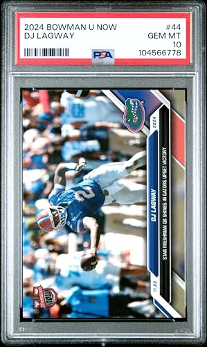 Graded 2024 Topps Bowman U Now DJ Lagway #44 Rookie RC Football Card PSA 10 Gem Mint