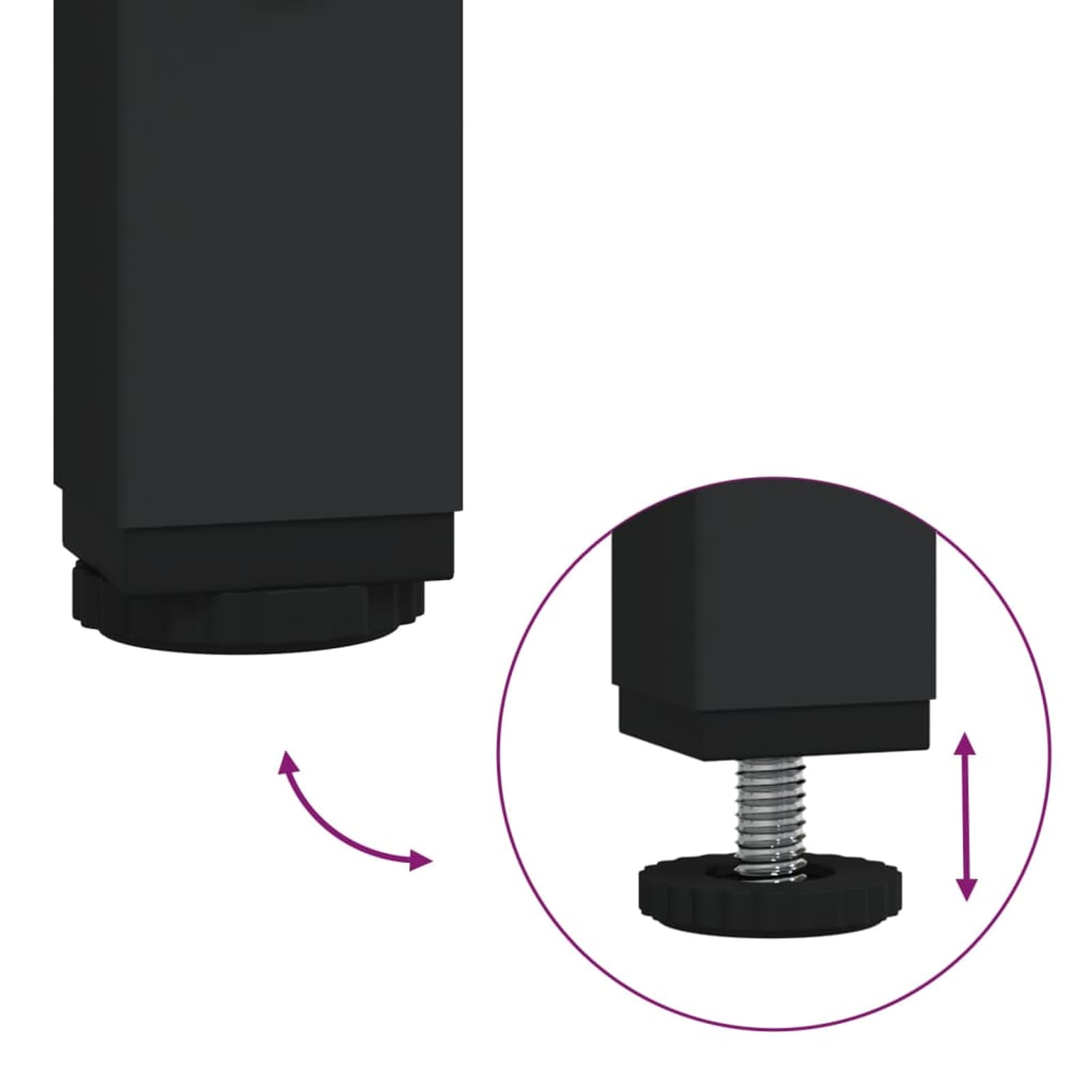 Homgoday Supporto per Monitor in Legno Multistrato Rovere Fumo 55x23x14 cm - Alza Monitor Ergonomico con Piedini Regolabili, Ripiano per Tastiera