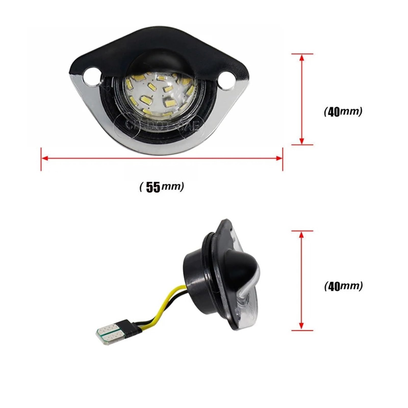 Luci Targa Per Ford Per Mustang 1994 1995 1996 1997 1998-2004 Lampada Targa Posteriore Senza Errori T10 W5w 6000K LED Bianco Luci Auto